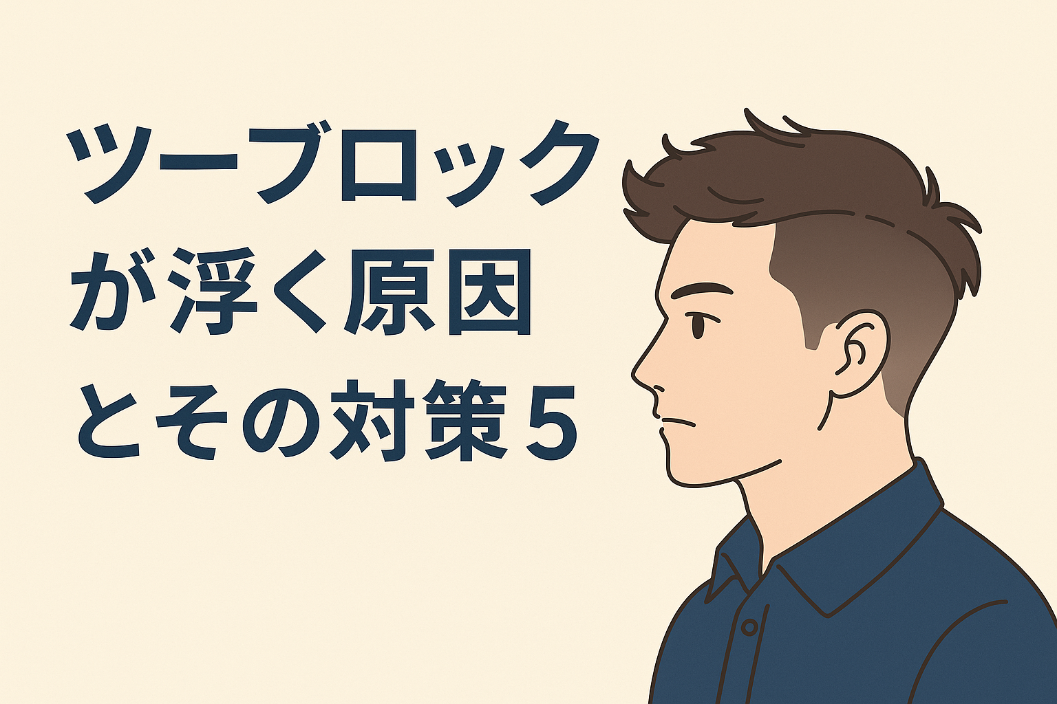 「ツーブロックが浮く原因とその対策5選｜美容師が徹底解説！」