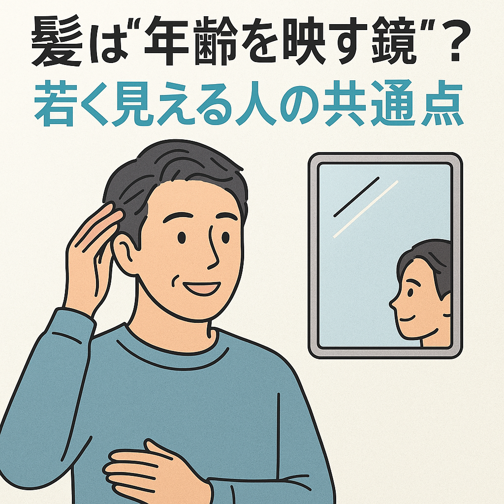 髪は“年齢を映す鏡”？若く見える人の共通点