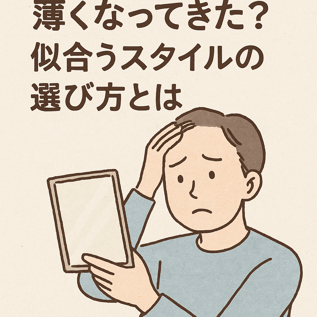 前髪が薄くなってきた？似合うスタイルの選び方とは