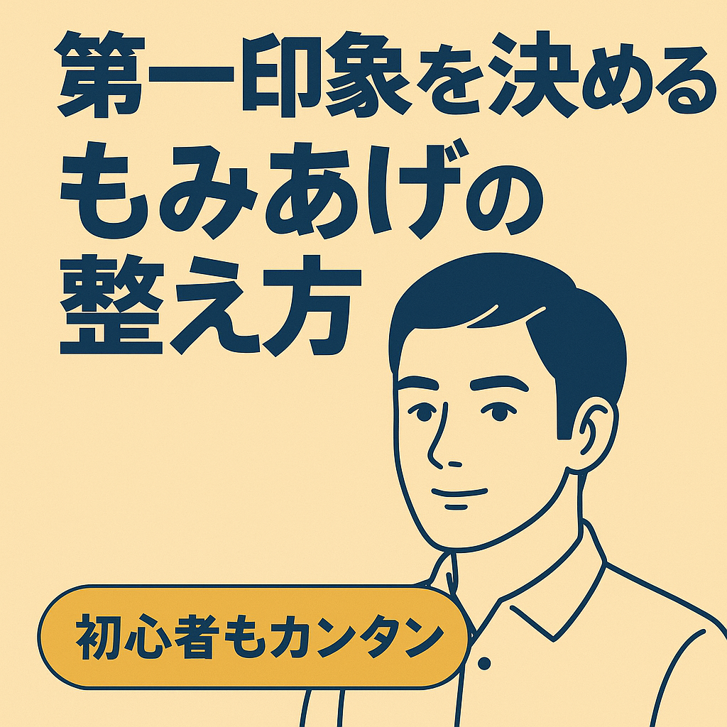 「え、そこ見られてた!? 第一印象を決める“もみあげ”の整え方｜左右ズレゼロの神テク公開」