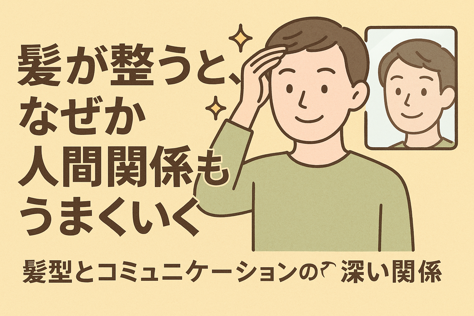 髪が整うと、なぜか人間関係もうまくいく