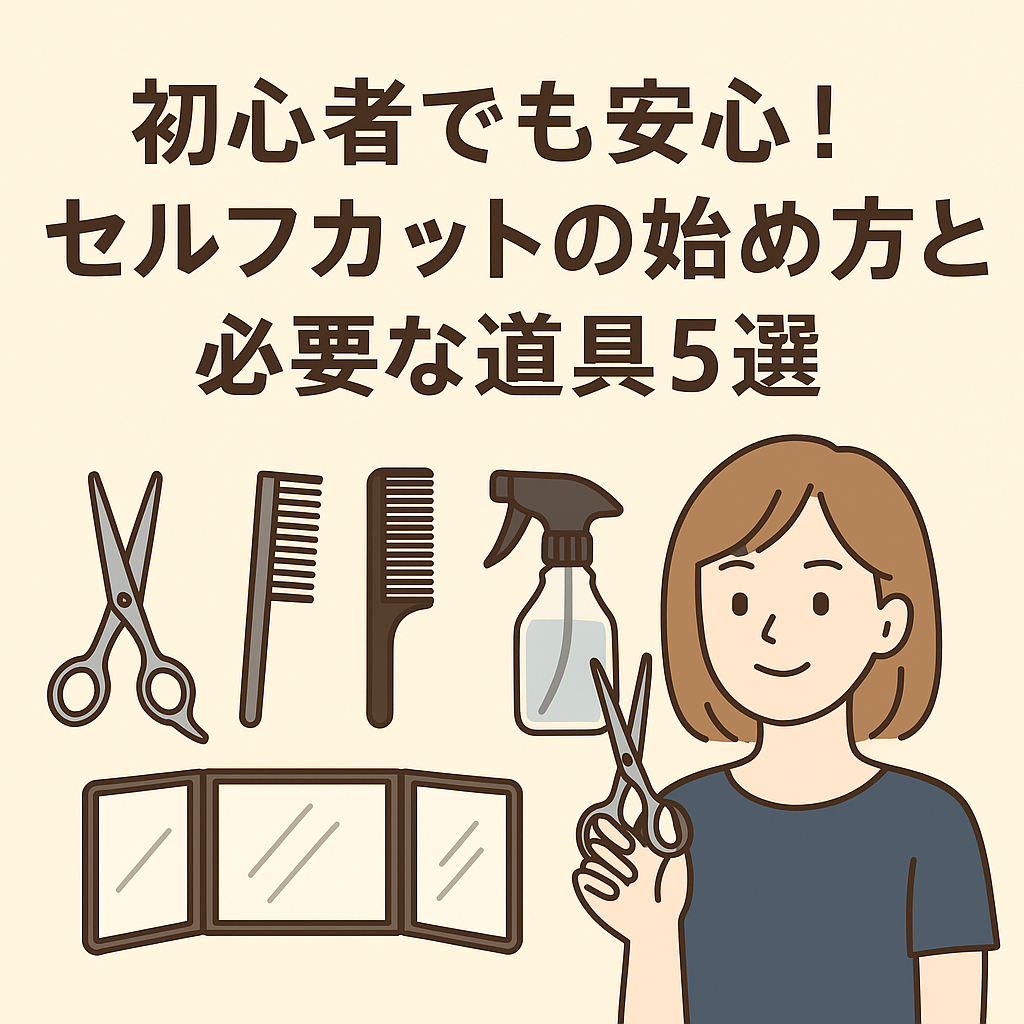 初心者でも安心！セルフカットの始め方とプロがすすめる道具5選